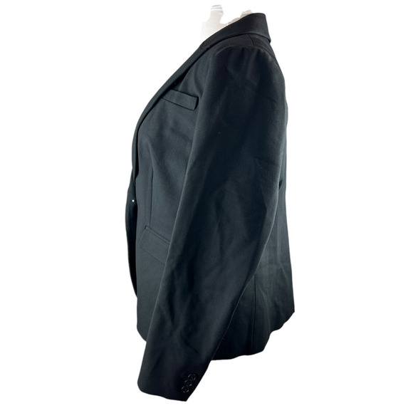 J. Crew Black Ponte Blazer Office Minimalist Women's Plus Size 18 Style J8062 - Picture 8 of 14